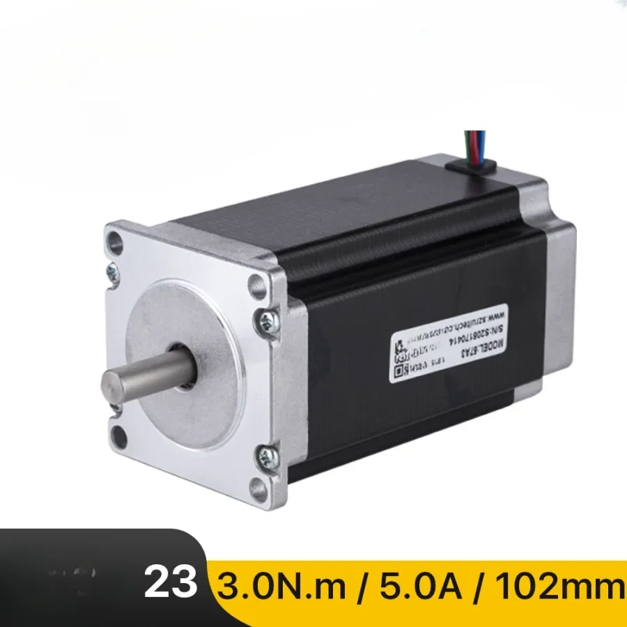 23 Stepper Motor 57mm 2 Phase 300Ncm 5A Stepper Motor 4-lead  Cable for 3D printer CNC Engraving Milling Machine