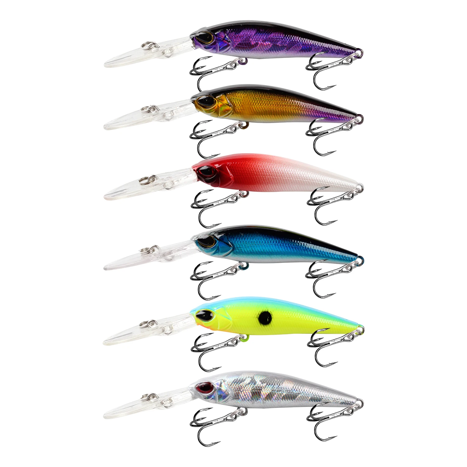 1 pz Minnow galleggiante esca da pesca 9cm 5.8g Jerkbait plastica artificiale esca dura Wobblers Crankbait Bass Pike attrezzatura da pesca