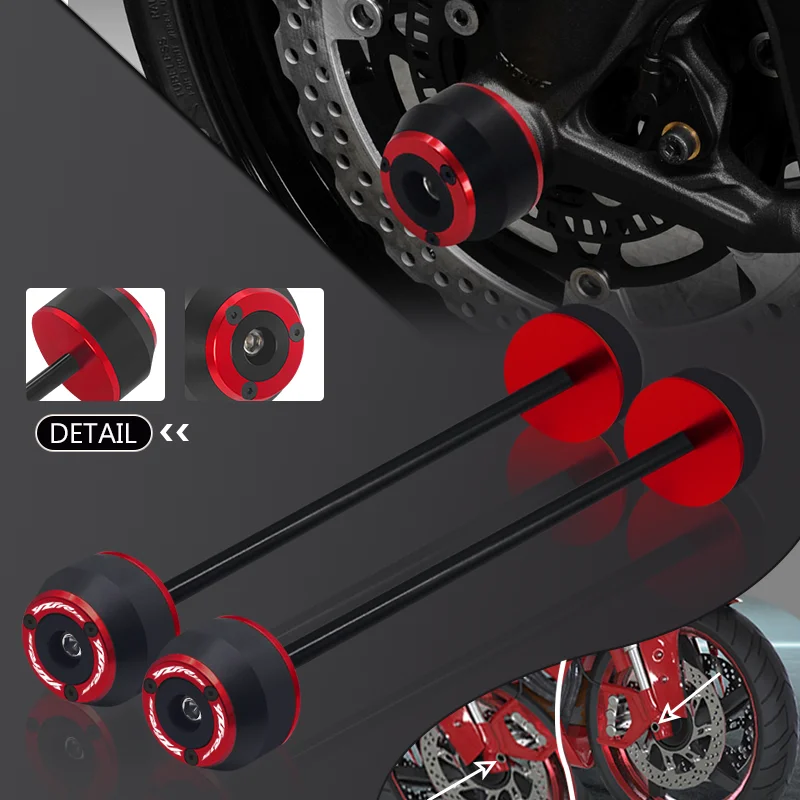 

NEW Motorcycle CNC Front Rear Axle Wheel Protector Slider Crash Pads Falling Protection For YZF-R15 V3 YZFR15 yzf-r15 v3 17-25