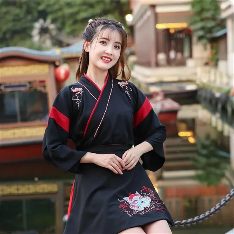 New Anime Women's clothing spring Han suit Zephyr Cat Women Lolita Girls' harajuku Black Top skirt Party Cosplay costume