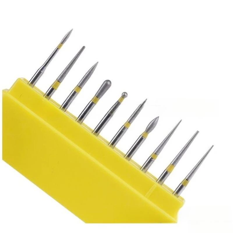 8×10Pcs/Box FG High-speed Handpiece Bur Set Grinding Bit Drill Bit Emery Bur Polishing Bur Grinding Bit Dental Polishing Tool