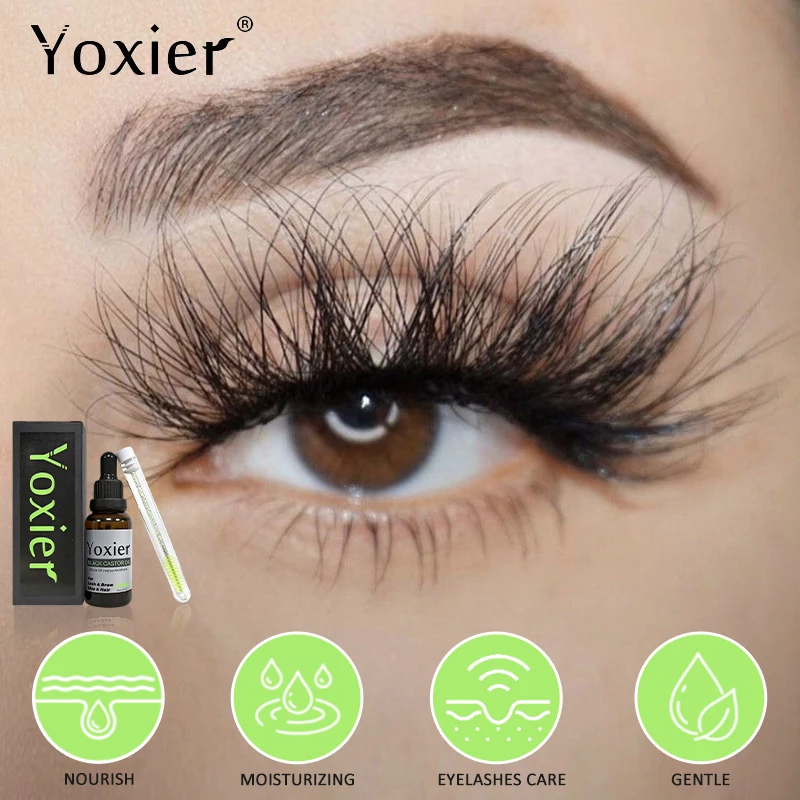 Natürliche Rizinusöl Augenbrauen Wimpern Natürliche Dicke Schlanke Lockige Haar Wachstum Serum Verlängerung Wimpern Frauen Männer Make-Up Produkt