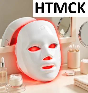 HTMCK 7 Color LED Light Therapy Face Mask for comprehensive skin treatment