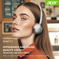 Acer OHW111 Wireless Headphone Transparent Sound Quality BT5.4 Headsets 400mah Long Playtime Over Ear Retro Ins Style Earphone