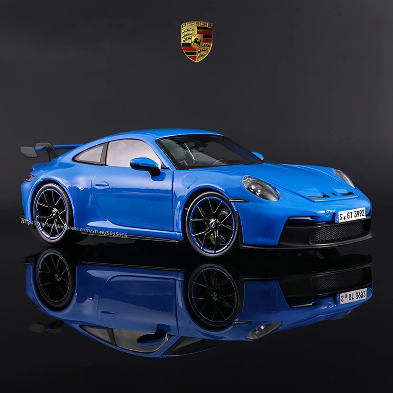 Maisto 1:18 2022 Porsche 911 GT3 racing edition die casting alloy car model Art Deco Collection Toy tools gift factory