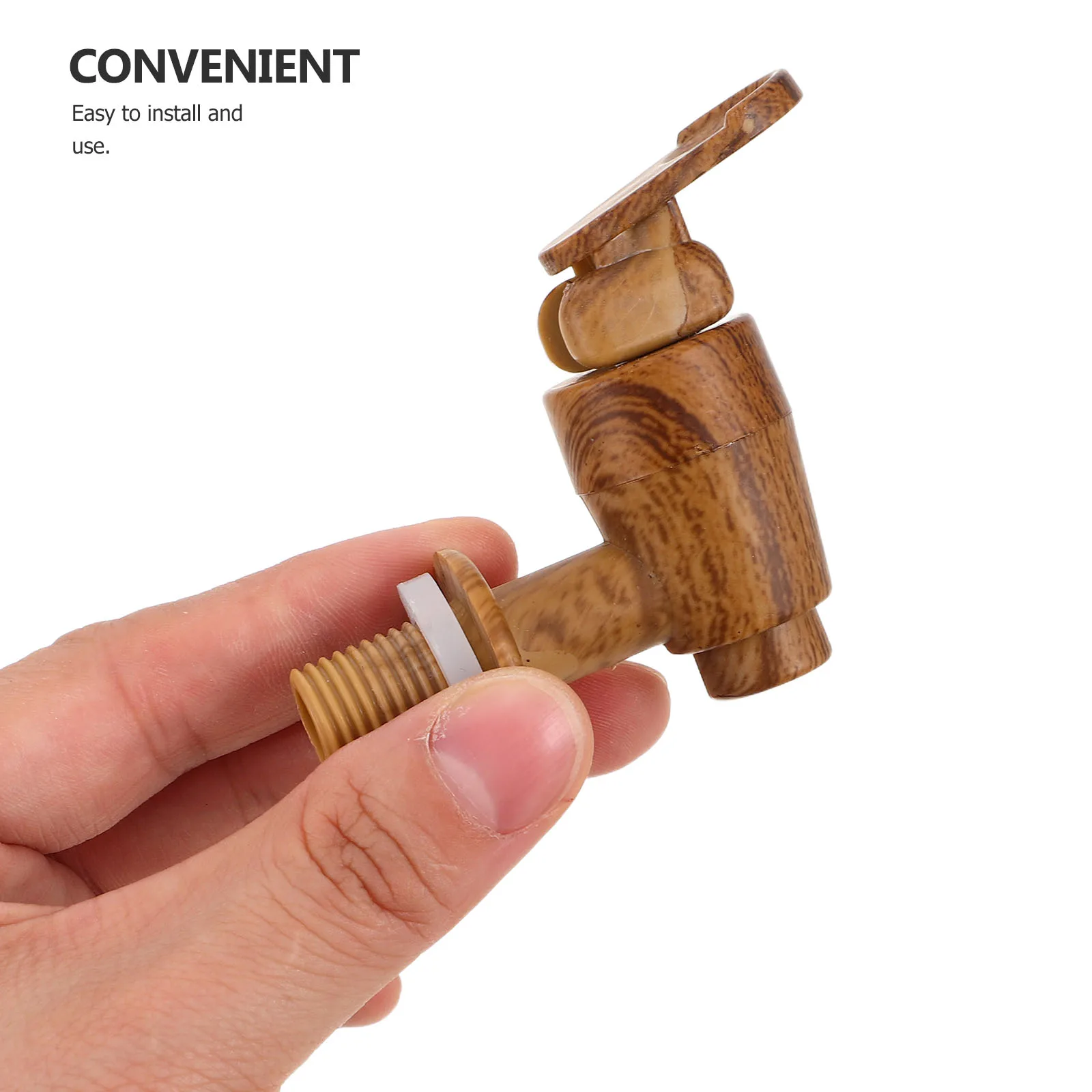 

2 set Plastic Wine Barrel Faucet Cork Set For Easy Pouring Beer Replacement Plug Accessory Bucket Parts Spigot Household Drink