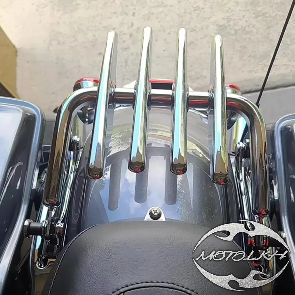 Motorcycle Detachable Stealth Mounting Luggage Rack For Harley Touring Street Electra Glide Road King FLHT FLHX 2009-2023