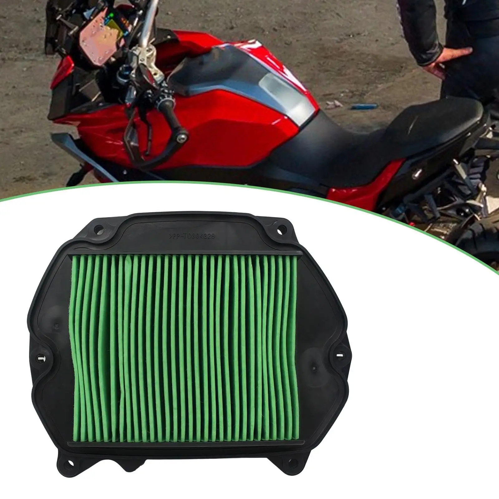 فلتر هواء للدراجات النارية عالي الأداء وعملي ومحمول مباشر يحل محل الهواء #4
