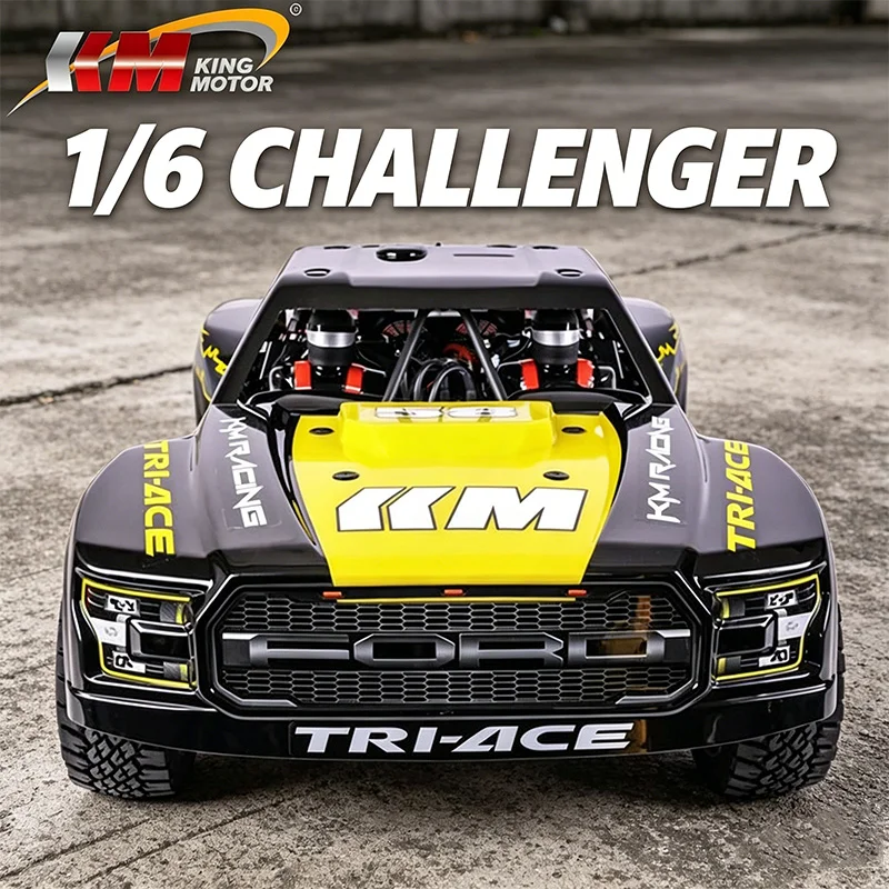 

TRACTION HOBBY KM Thor Short Card 1:6 CHALLENGER Remote Control Model Car Simulation TRI Rear Straight Axle Desert Card Adult RC