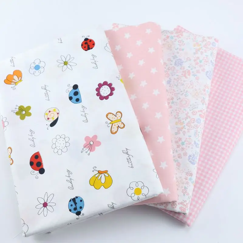 Kids Cotton Cloth Twill Fabric Printed Cartoon Butterfly Suede Fabric Other Fabric Plain 100% Cotton Piece Warp Woven SMTA 160cm
