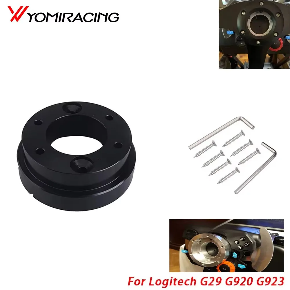 

YOMI For Logitech G29 G920 G923 13/14inch Steering Wheel Adapter Plate 70mm PCD Racing car game Modification