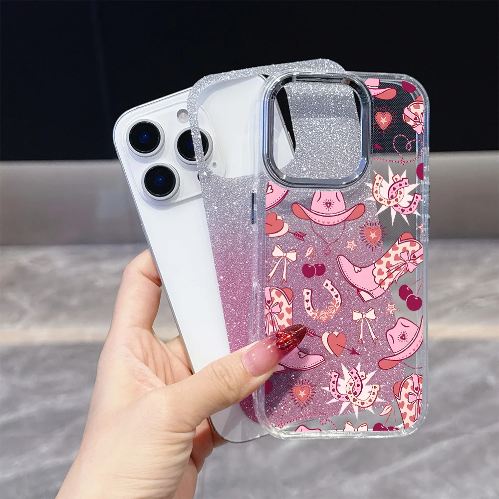 인피닉스 스마트 노트 테크노 카몬 스파크 핫 30 40 50 6 7 8 9 10 프로 플러스 4G 5G용 하트 부츠 모자 도금 투명 폰 케이스