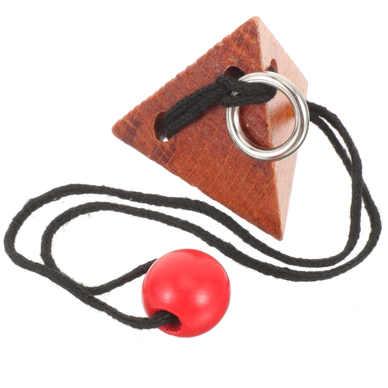 

Деревянная разблокирующая образовательная интеллектуальная пряжка для детей и взрослых, расслабляющая головоломка для упражнений по мозгу, интеллектуальная пряжка