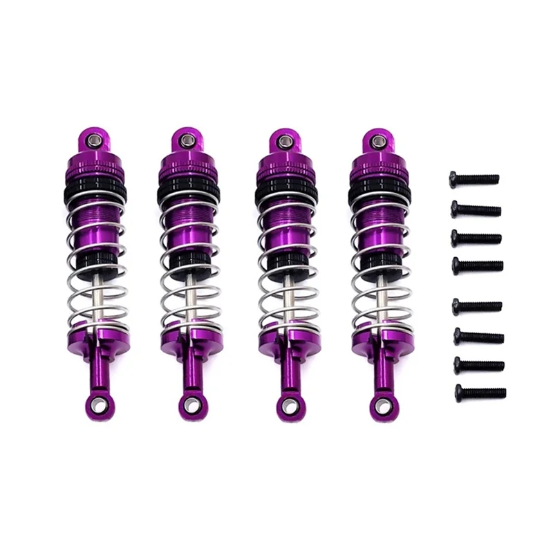 Metal Oil Shock Absorber for Wltoys 144001 144002 144010 124007 124016 124017 124018 124019 RC Car Upgrade Parts, purple