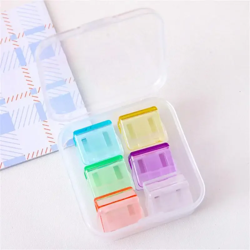 Securing Clips Reusable Durable Plastic Multi-purpose New Office Accessories Paper Clips For Student School Office Multicolor