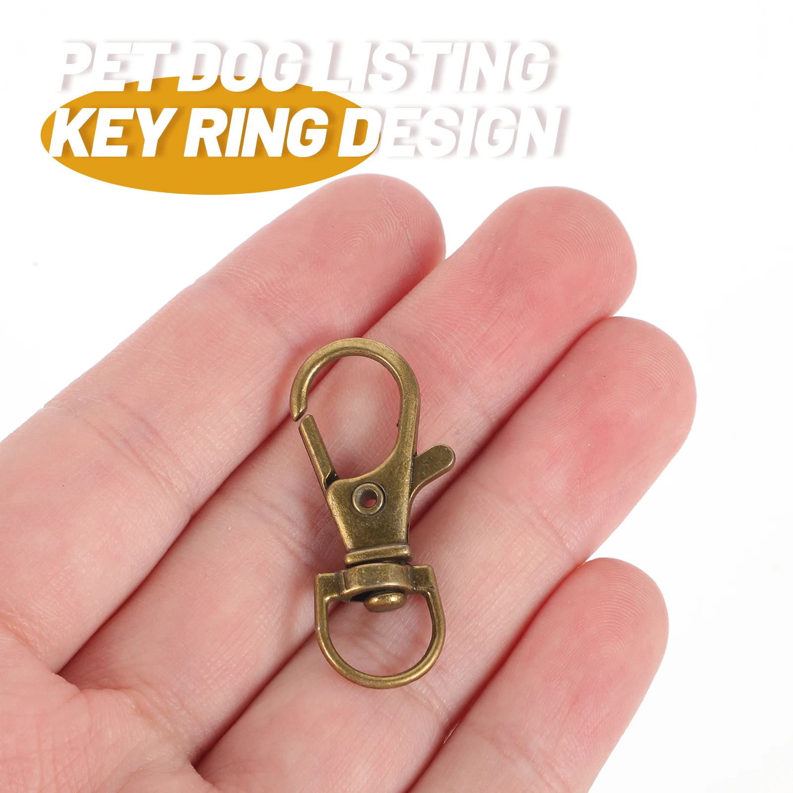 

60 Pcs Dog Key Ring Zinc Alloy Keychain Creative Buckles Rings DIY Keyring for Car Home Keys Holder Sturdy Durable Safe Split