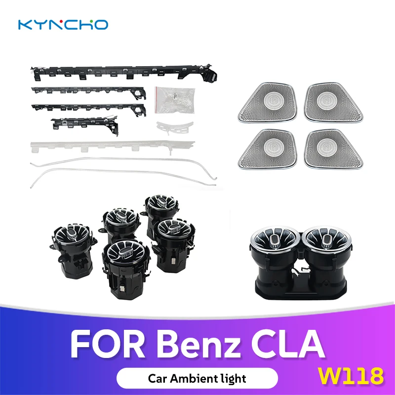 KYNCHO for Benz CLA C118 LED Ambient Light Smart Car Ambient Light Upgrade Auto Interior Lighting Automotive Ambient Lighting