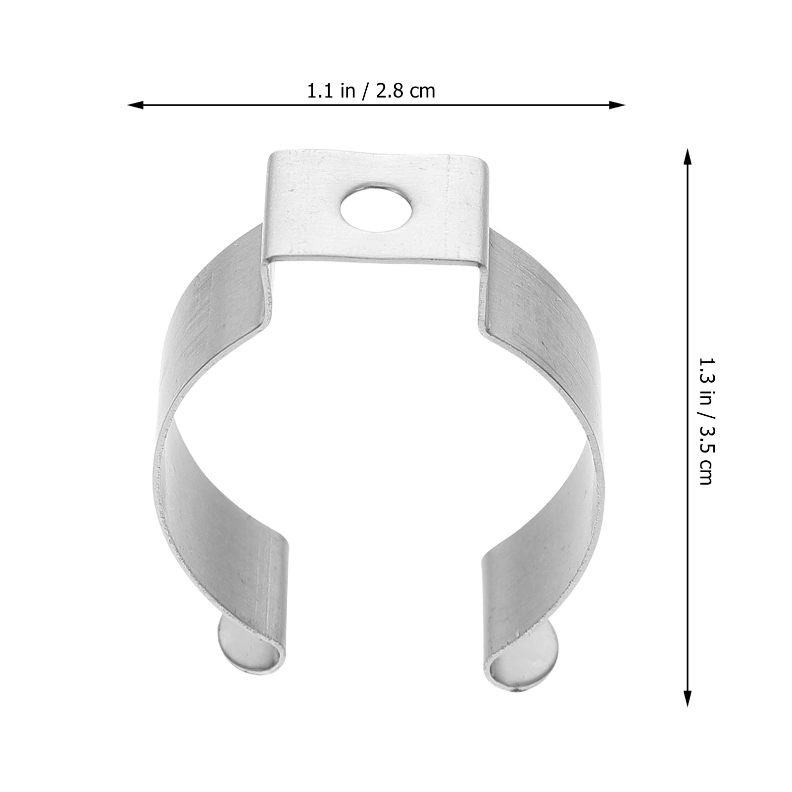 

50 pcs Stainless Steel Lamp Fixing Clip Holder Light Tube Clamps for Bulbs Silver LED Practical Fluorescent Accessories