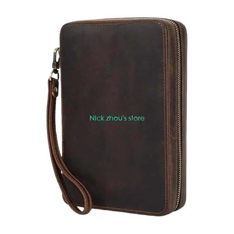 E15E PU Leather Watch Strap Travel Case 12 Capacity Designs With Lined Protective