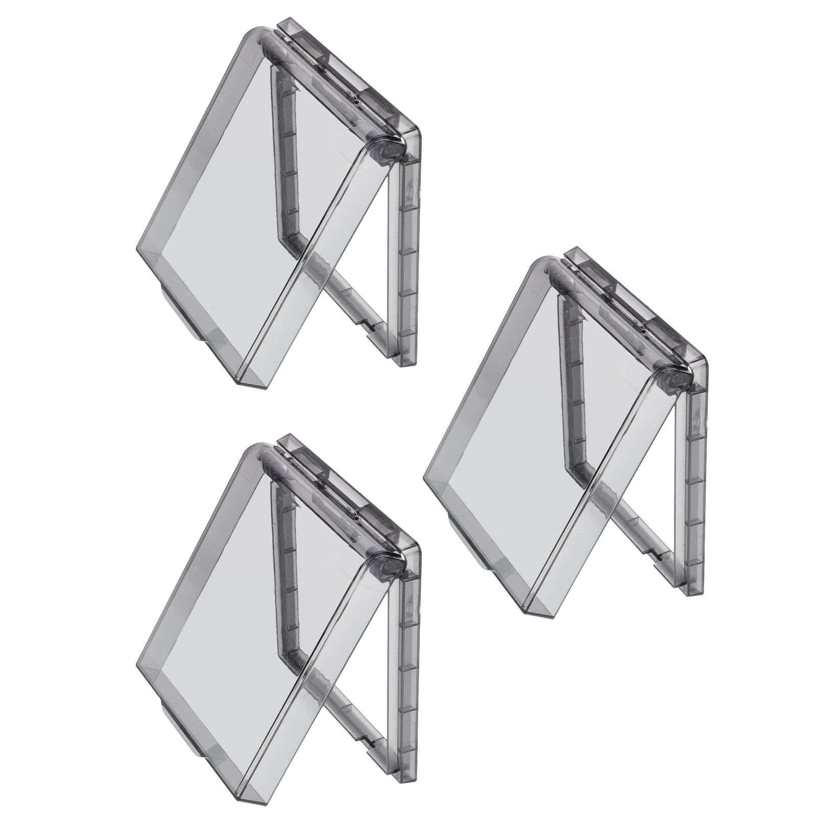 

3pcs Waterproof Socket Protective Switch Safety Guard Clear Child Proof Wall Mount For Bathroom Bedroom Kitchen