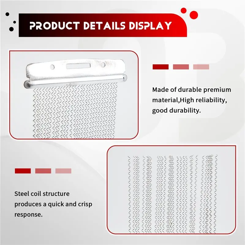 AA67-Half Design Steel Snare Wire Drum Spring For Children Snare Cajon Box Drums