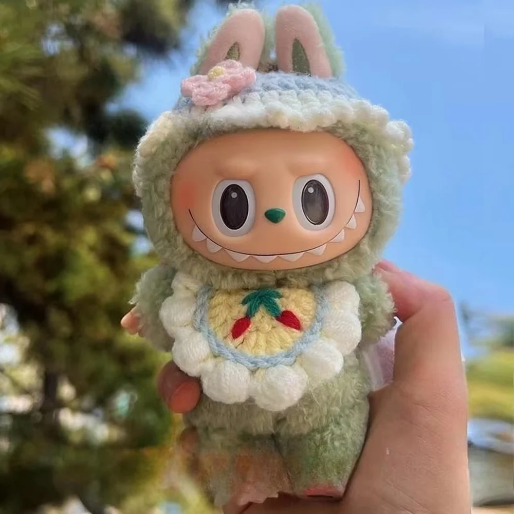 Ropa Labubu 15/17cm accesorios para muñecas Ropa de punto conjunto de sombrero accesorios de Ropa