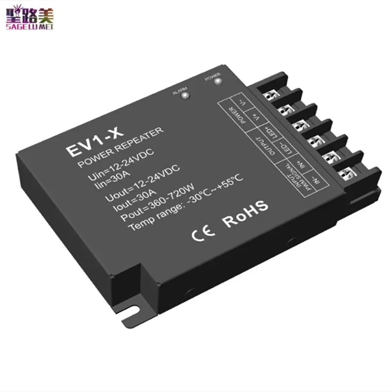 Imagem -02 - Tensão Constante de Potência Pwm Led Repetidor Única e Dupla Cor Rgb Cct cv Ev1-x 1ch 30a Ev3-x 3ch 10a Ev4-x 4ch 8a Ev5 5ch 5a