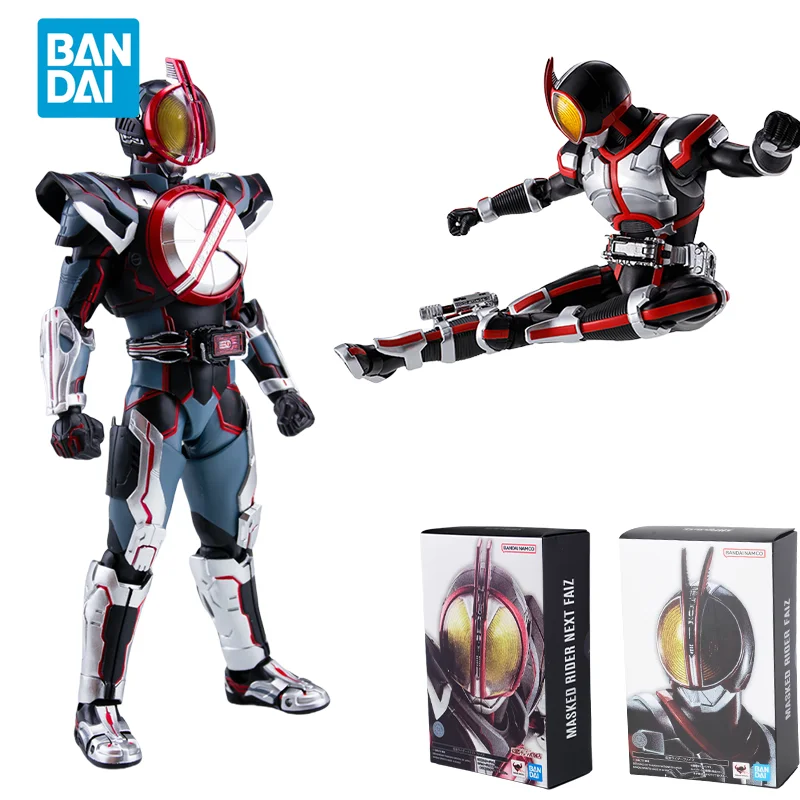

Spot Direct Delivery Bandai Original Anime KAMMEN RIDER Model SHF MASKED RIDER FAIZ Action Figure Toys For Children Gift