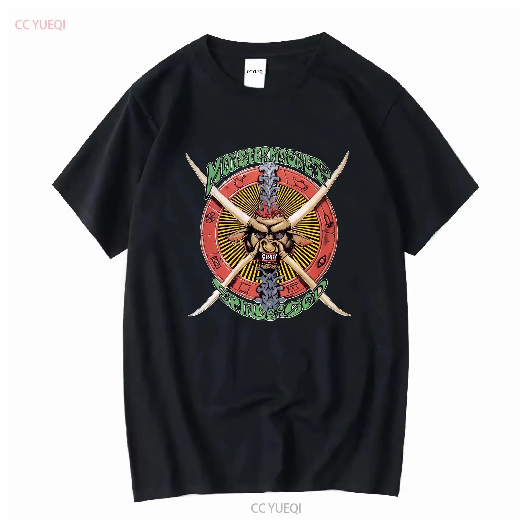 New Monster Magnet Spine of God American Rock Band Classic T Shirt Size S 2XL vintage Washed Casual streetwear Unisex Versatile