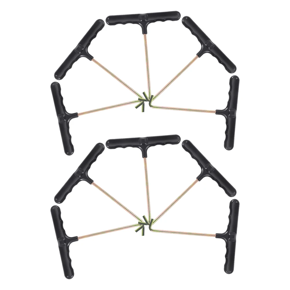 

10 Pcs Trampoline Installation Tool Spring Pull Hook Puller up Plastic Wire Wrapped Shaped Stainless Steel Assembly