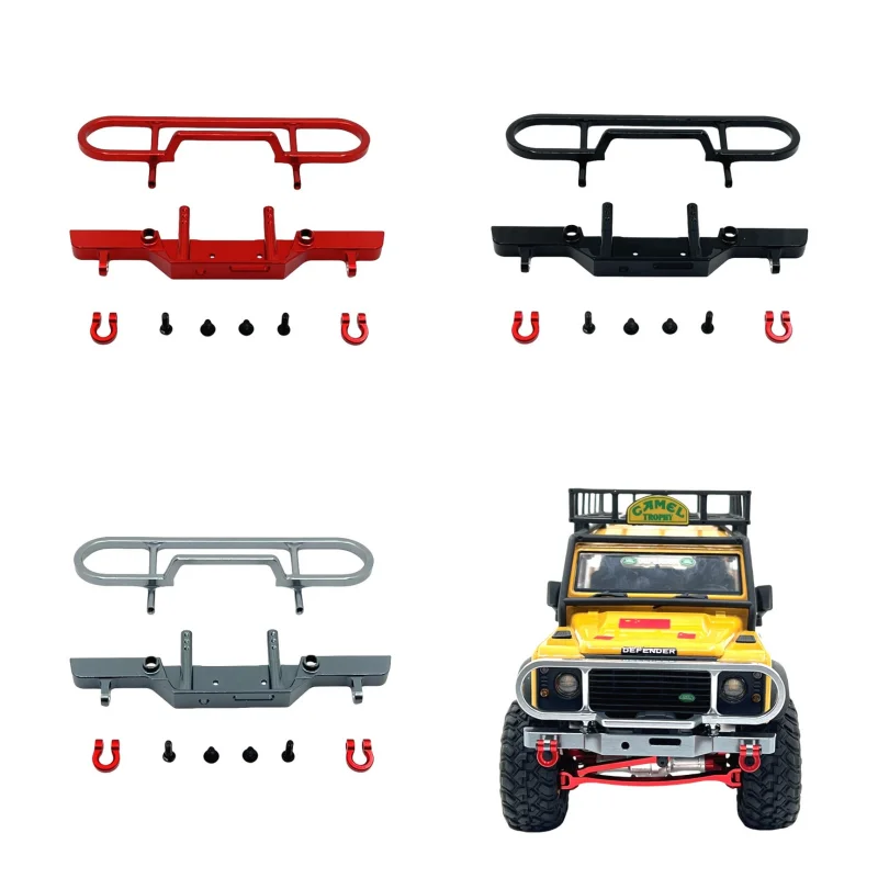 The Classic Front Bumper FMS 1/24 FCX24M Camel Cup D90 D110 First-Generation Range Rover Discovery RC Metal Parts Front Bumper