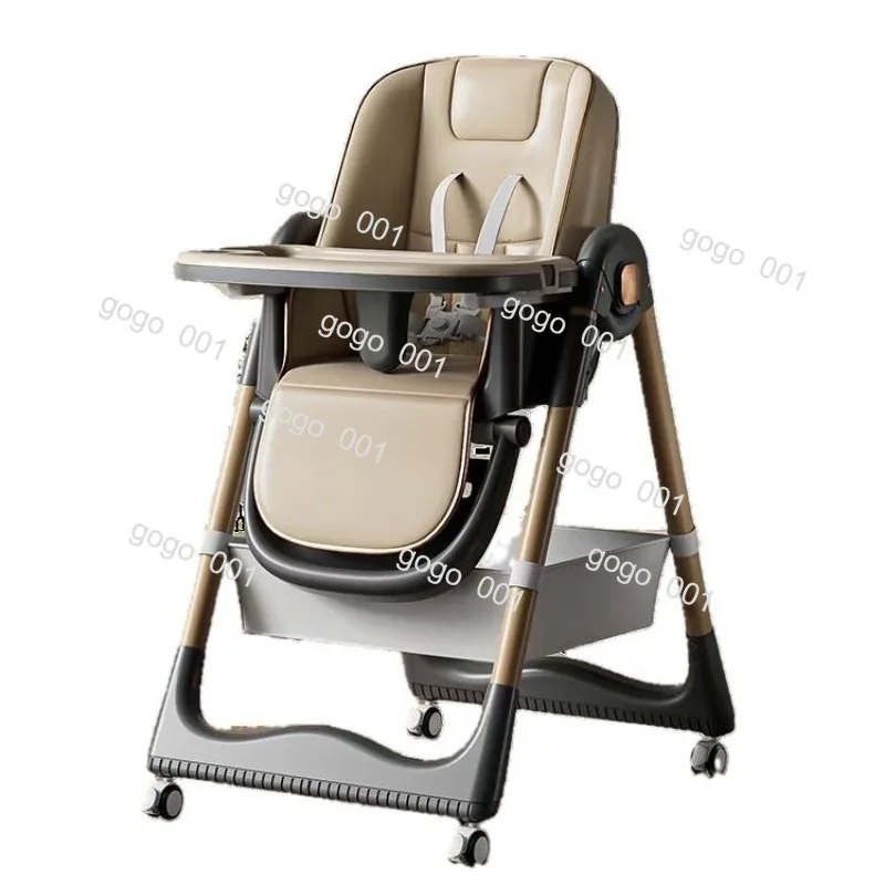 

Foldable Baby High Chair Adjustable Height Toddler Dining Seat Multi Function for Home