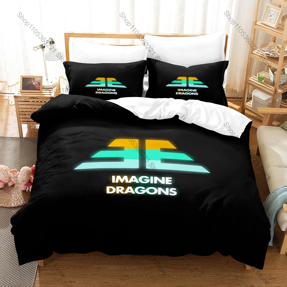 Personality Imagine Dragons Bedding Set 3D Print Rock Band Duvet Cover Set Twin Full Queen King Size Bed Linen New for Fans Bedr
