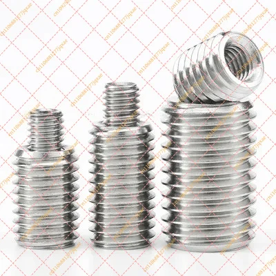 304 Stainless Steel Thread Conversion Nut with Internal and External Teeth Structure