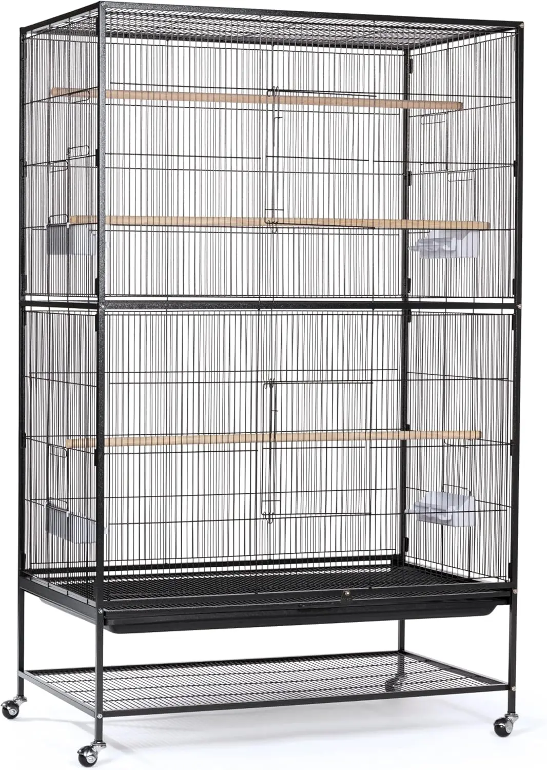 Pet Products Wrought Iron Flight Cage, X-Large, Hammertone Black