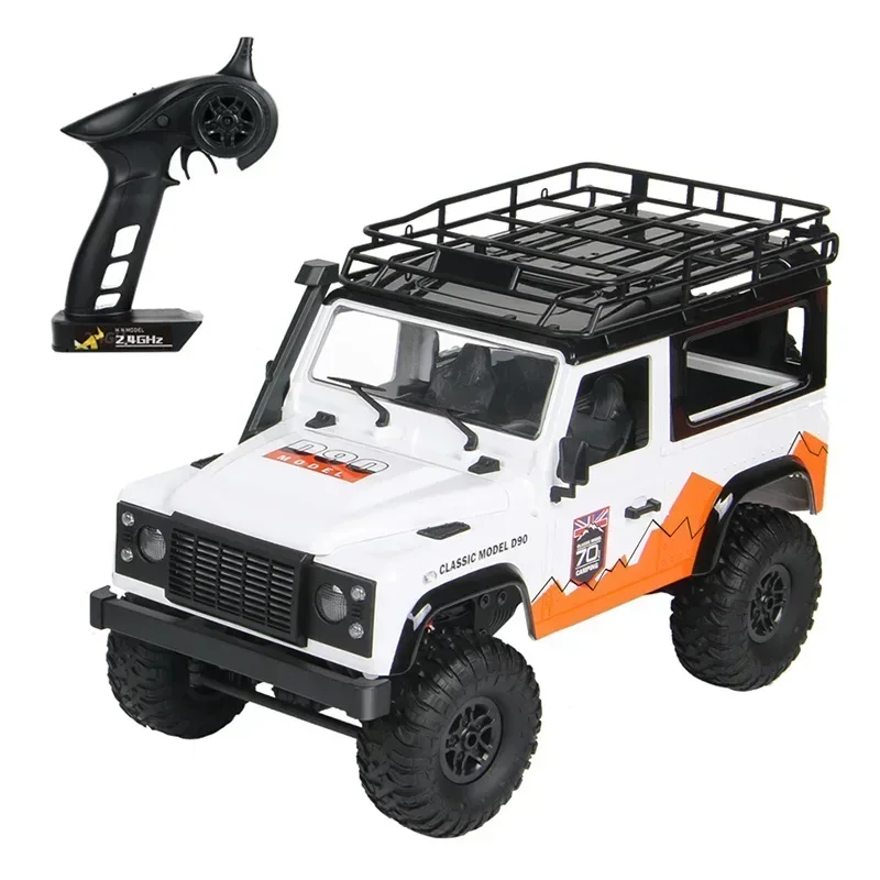 Professional Rc Remote Control Car 1:10 Land Rover Defender Four-wheel Drive High-speed Climbing Off-road Vehicle Model Car Toys