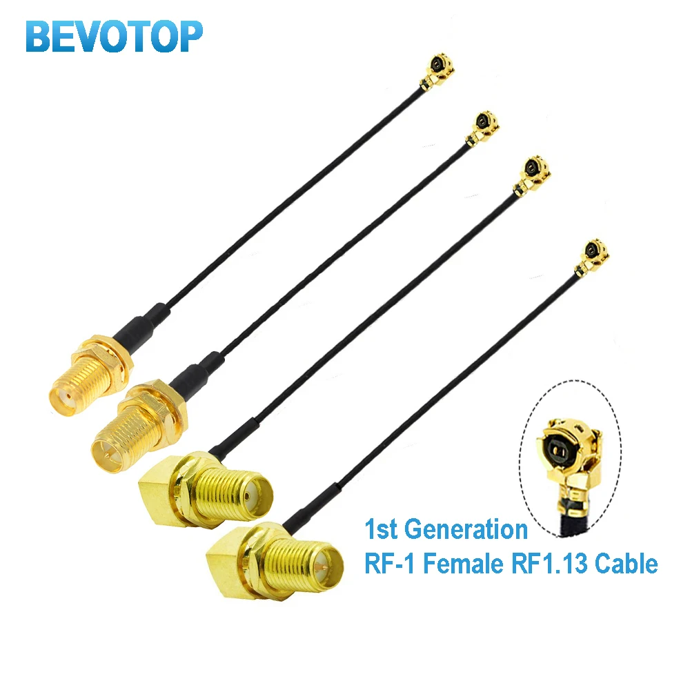 2PCS IPX to SMA Connector Cable SMA Male to uFL/u.FL/IPX-1 Female RF1.13 RF Coaxial WIFI Antenna Pigtail Extension Cable