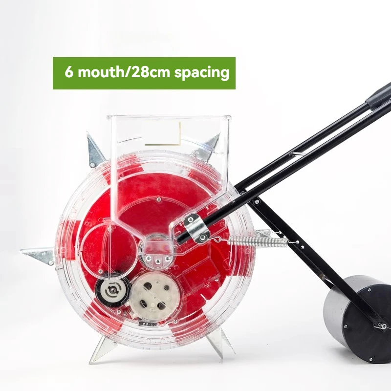 Multi-function Hand-push Seeder Seed Planting Tool On-demand Precision Planter Gardening Planting Wheeled Planter Film-Pressing