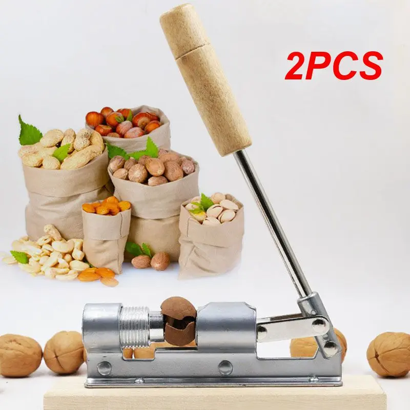 

2PCS Mechanical Walnut Clamp Nut Clamp Shell Breaker Gourmet Tool Pecan Clamp Fruit Opener Walnut Machine