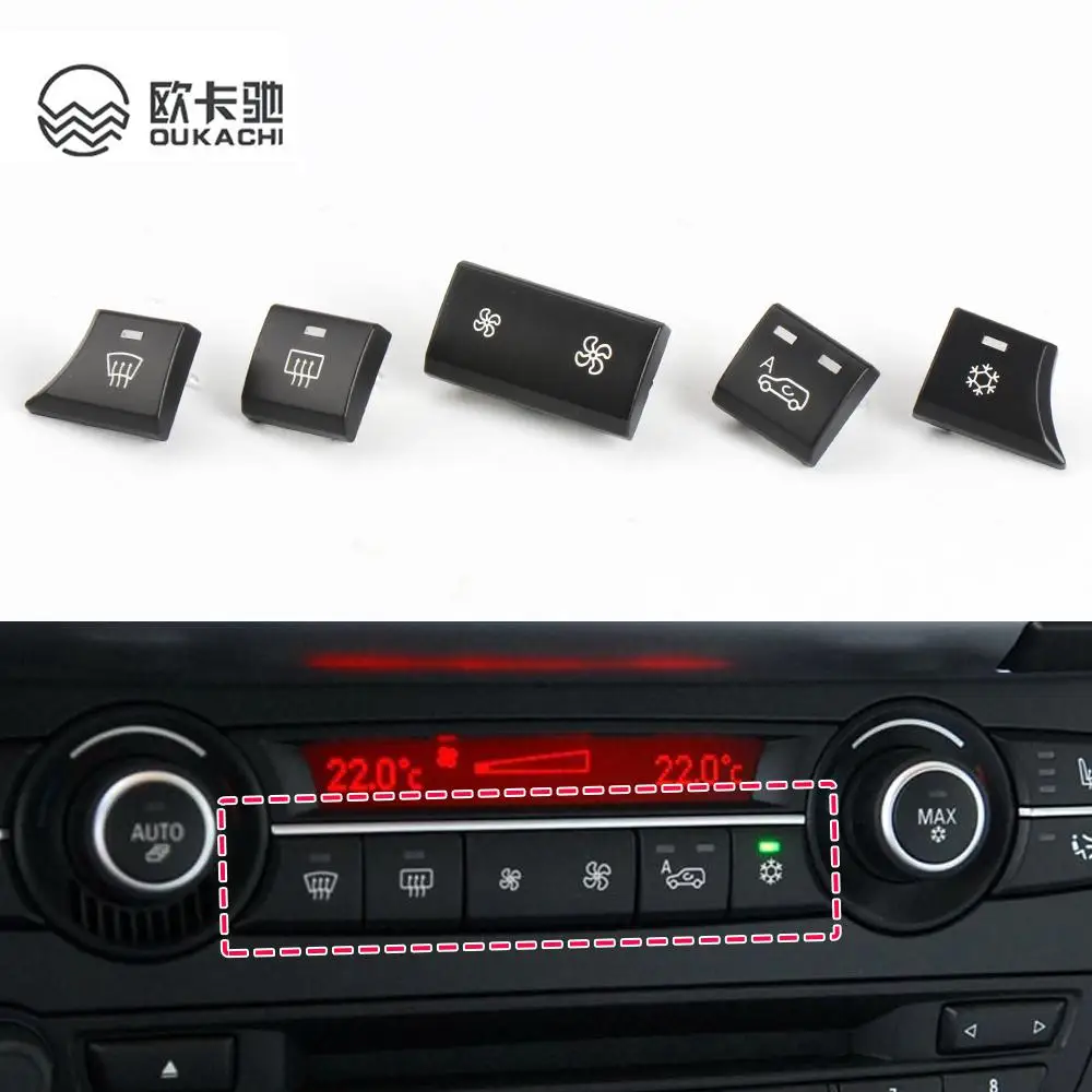 

Dashboard Keys Radar Sensor Rear Cover Trunk Switch Start Stop Button Venlitation Ac Buttons For BMW X5 X6 E70 E71