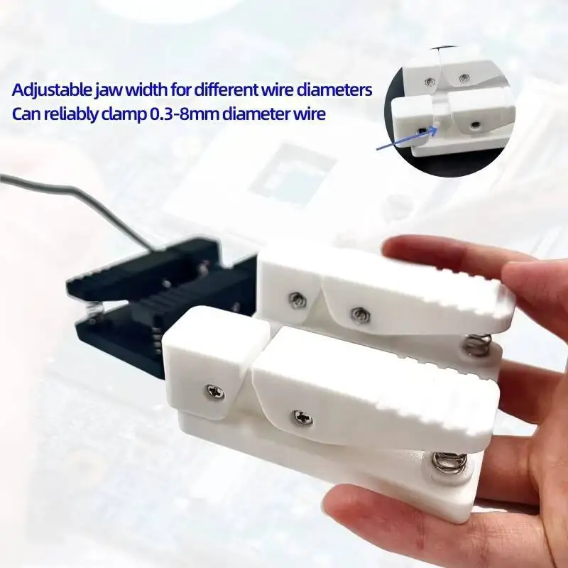 Dispositivo de solda resistente a altas temperaturas para braçadeiras de cabo de fio grosso e fino ferramentas de reparo de soldagem operação mãos-livres