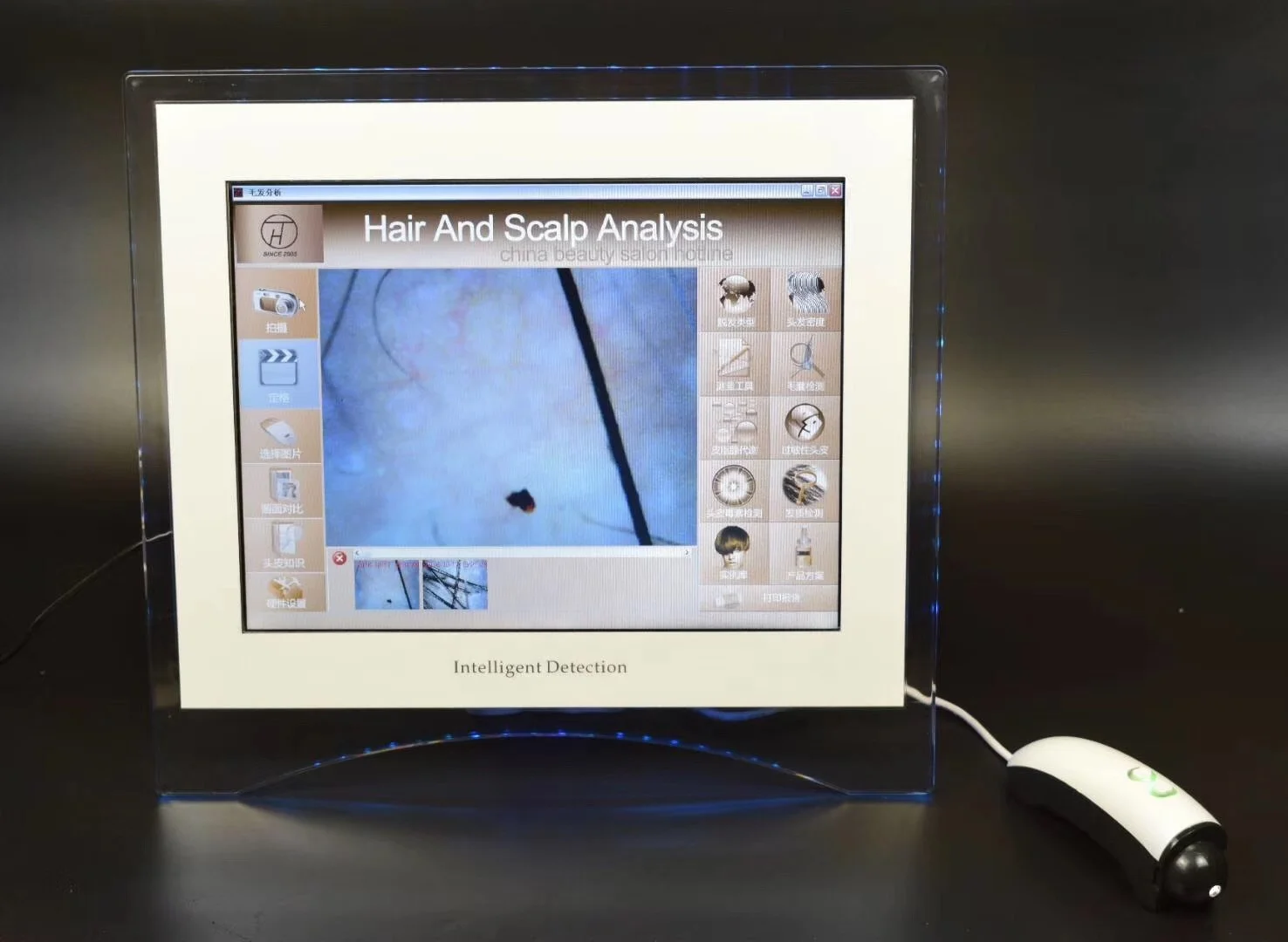 Hair and Scalp Analysis System Hair Follicle Analyzer