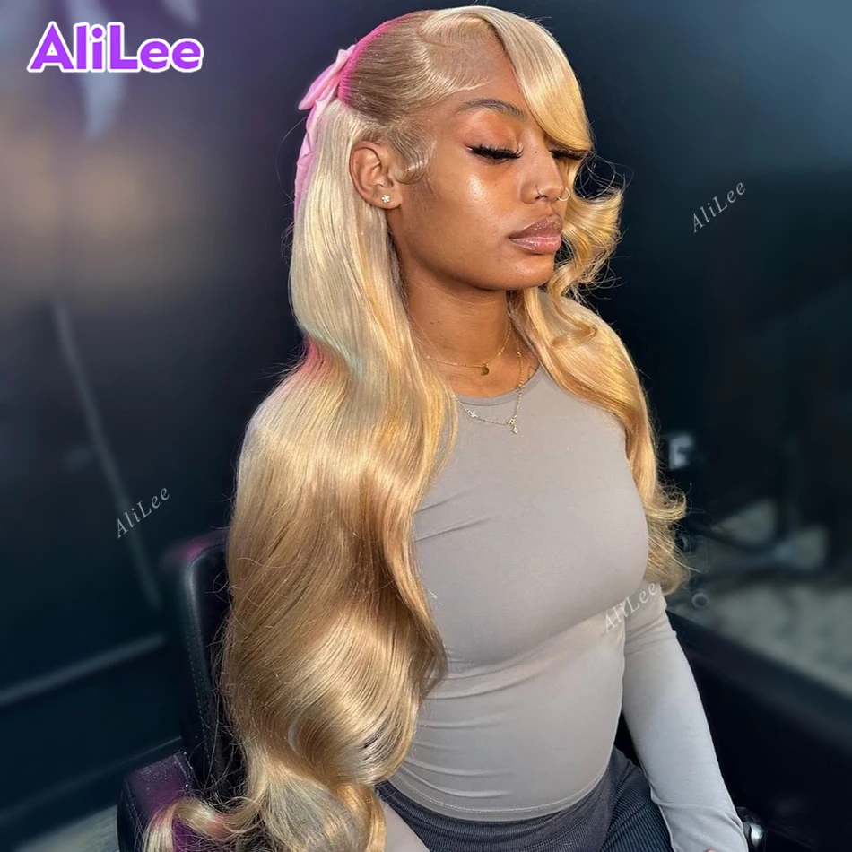 32Inch 34Inch Ash Blonde 13X6 Lace Frontal Wigs Human Hair Body Wave 13X4 Lace Front Human Hair Wig for Women Honey Blonde Wig