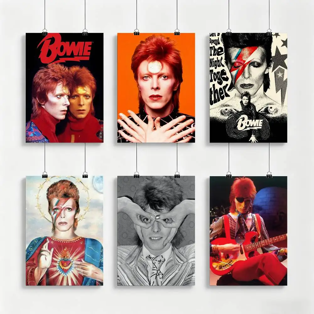 D-DavidS B-BowieS Poster High Quality Dorm Living Room Aesthetic Wall Decoration Painting Stickers Gift