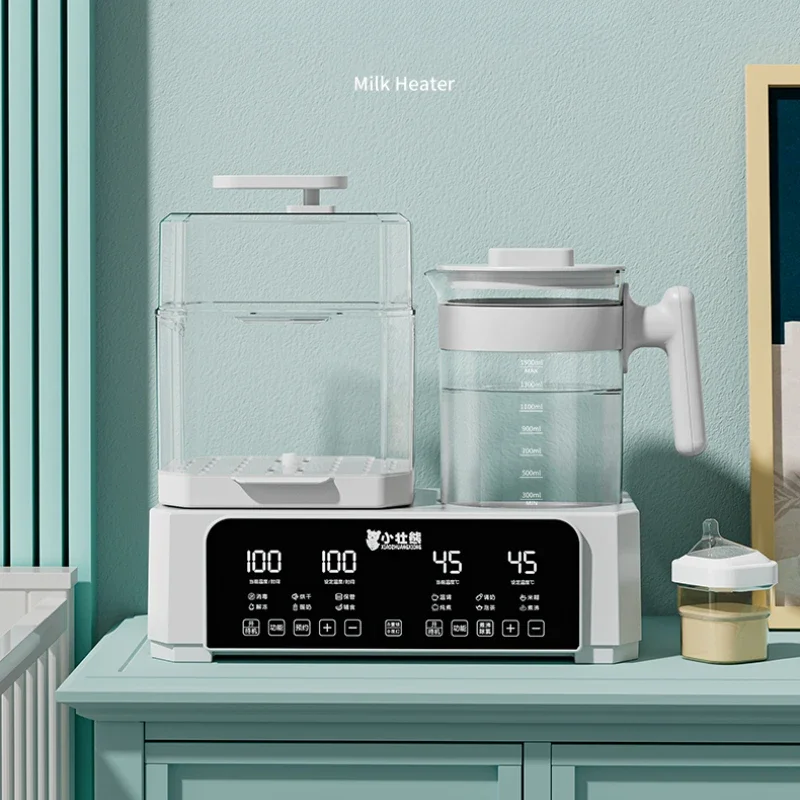 ボトル滅菌サーモスタット,3 in 1,ベビーサーモスタット,温水ポット,粉乳乾燥付き,新品