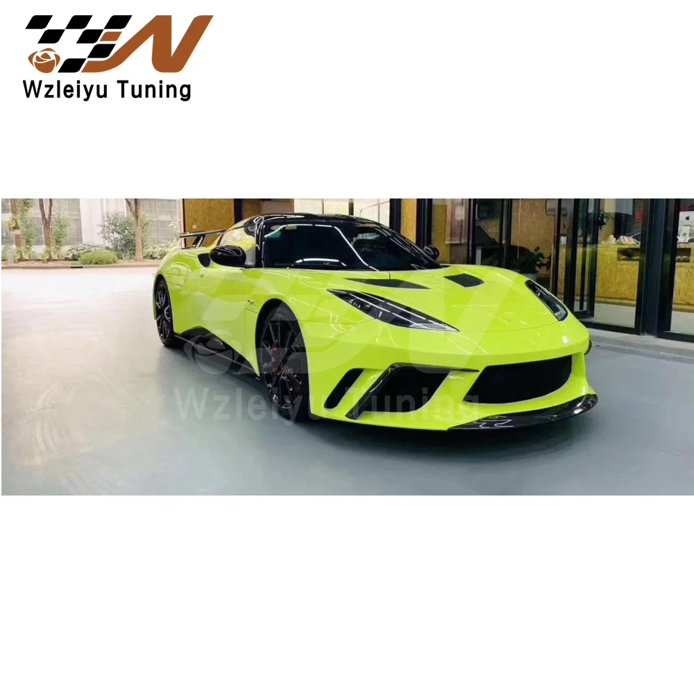 GTE Style Fiber Glass Body Kit Fit For Lo-tus Evora High Quality Fitment Front Rear Bumper Side Skirts Spoiler Wing GTE Style F