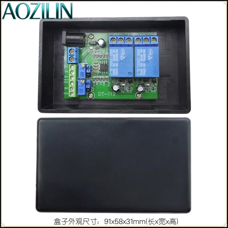 AOZILIN 2‑Channel Voltage Comparator Module,LM393 Voltage Compare IC Board for Signal Detect DIY Electronic Experiment Project