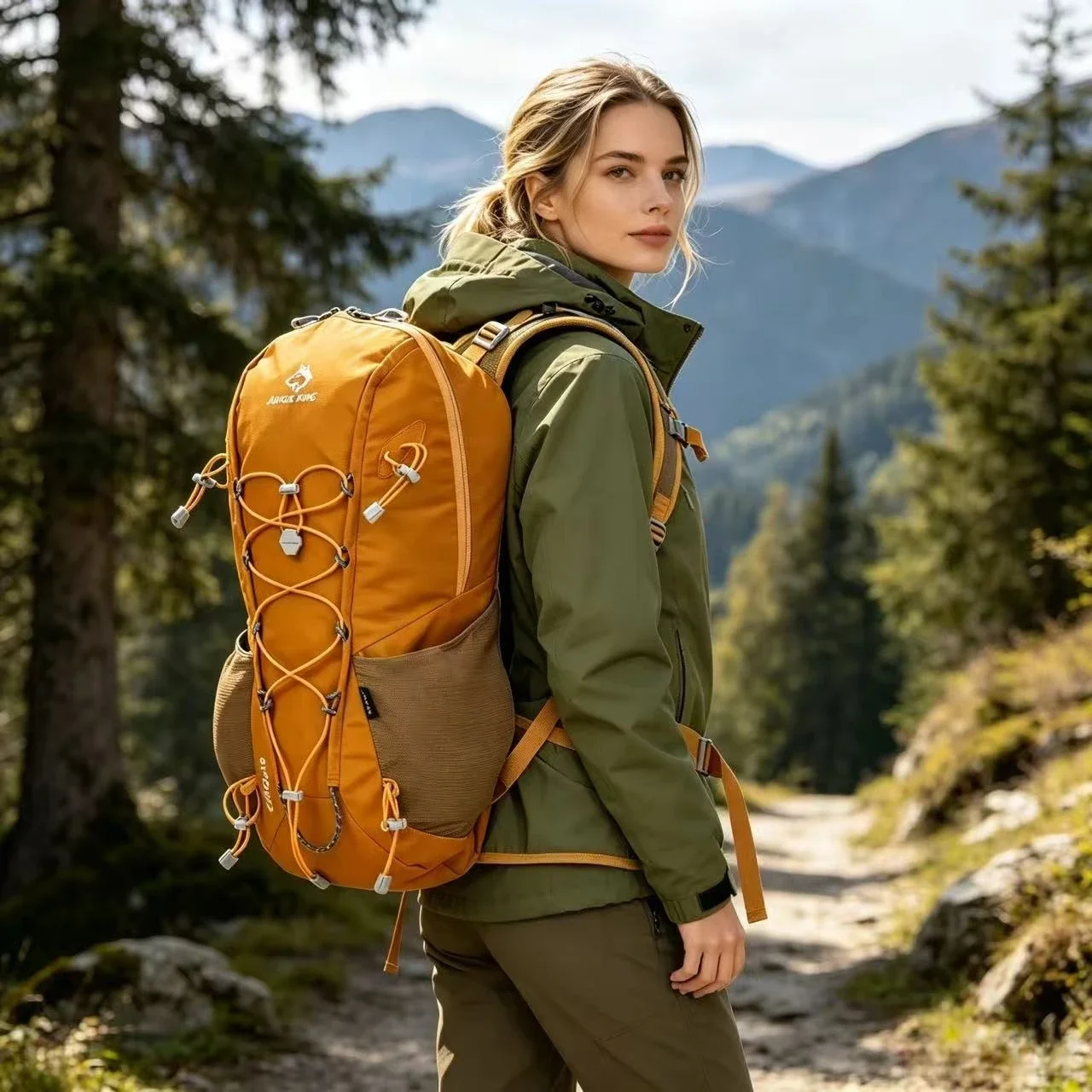 25L Outdoor Lightweight Backpack Trail Running Backpack Cycling Bag Mountaineering Backpack Hiking Backpack With Rain Cover