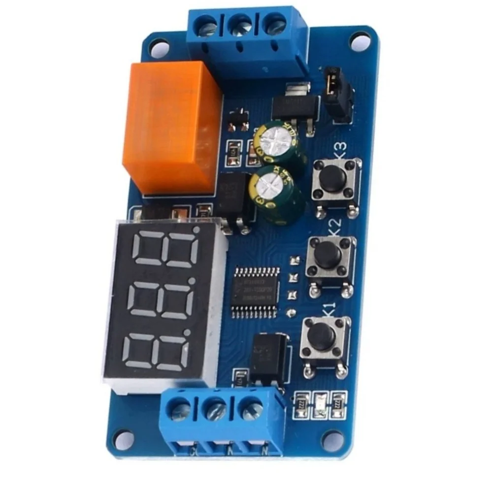 YYC 7 Delay Module for DC For 3V-7V Input Adjustable 0.For 1s-999min Timer 1 Channel Four Modes Memory Function
