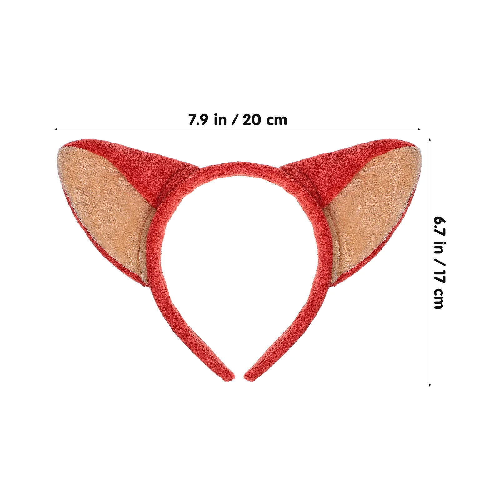 4 قطع من طوق شعر أذن الثعلب بتصميم كرتوني إبداعي خفيف الوزن ومريح للديكور لحفلات الهالوين وحفلات الهالوين